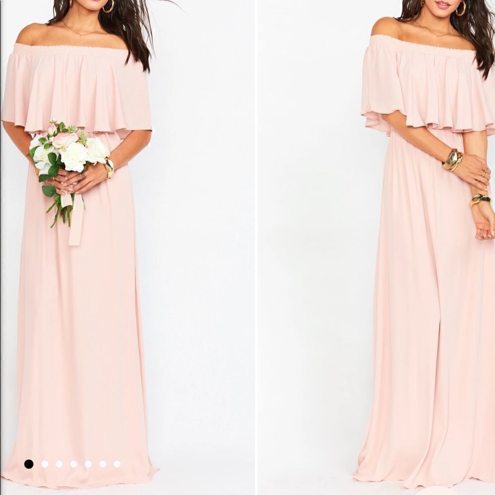 NWOT Show Me Your Mumu Hacienda Maxi Dress In Dusty Blush S